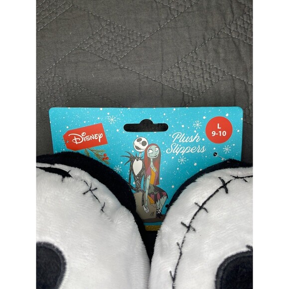Disney The Nightmare Before Christmas Jack Skellington Plush Slippers Size L - Picture 4 of 6